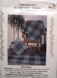 CHENILLING PLAIDS USING SOLIDS RUG,BLANKET,PILLOW PATTERN
